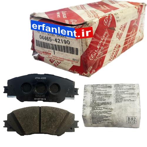 لنت ترمز اصلی جلو تویوتا راوفور -Genuine Parts-RAV4 -پارت نامبر:42190-04465