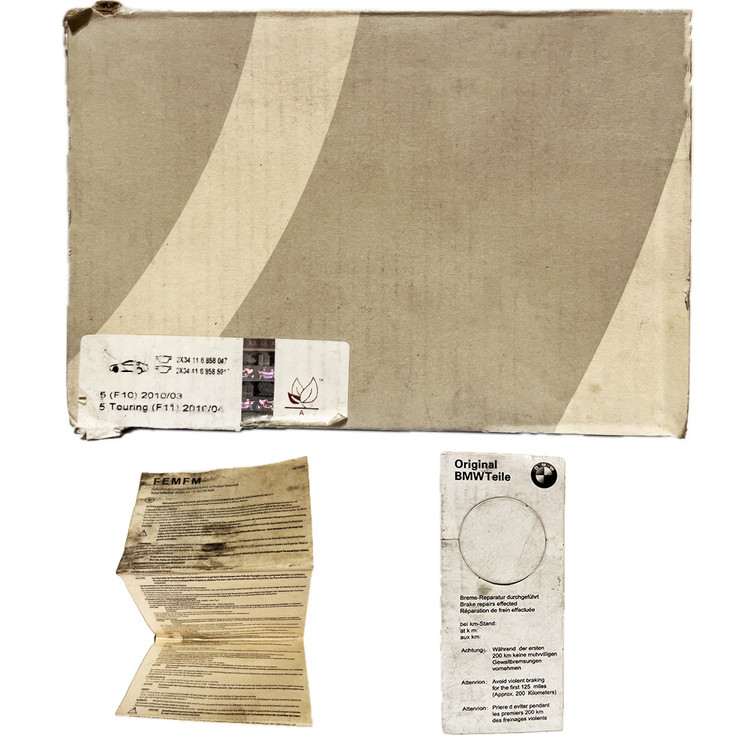 لنت ترمز اورجینال ( اصلی ) جلو بی ام و BMW 528i F10 - 528i - پارت نامبر : 34116858047