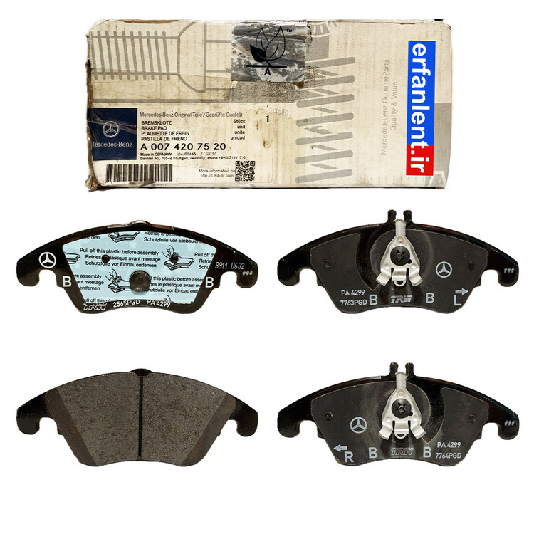 لنت ترمز طرح اصلی جلو مرسدس بنز E200 /E250 / E300 / E350 سدان ، کوپه ، کانورتیبل - اتاق W212